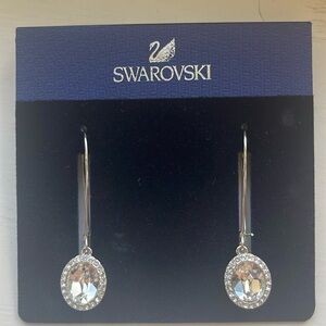 Swarovski silver earrings.